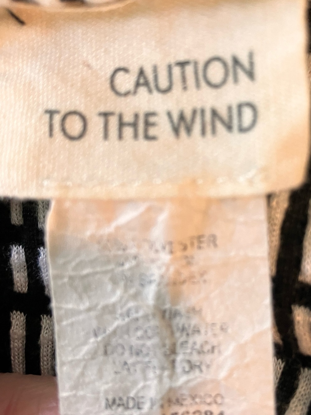Caution To The Wind Black and White Women’s Dress Large - Picture 7 of 7